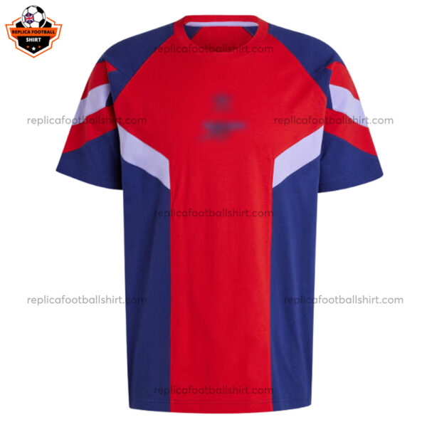 Arsenal Blue Red Training Men Replica Football Shirt 2024/25 - Front View