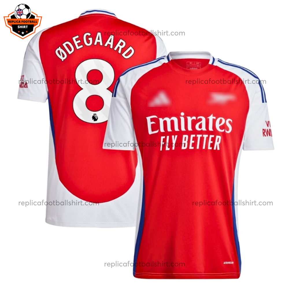 Arsenal Home Men Replica Football Shirt 2024 ØDEGAARD 8 - Over View
