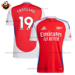 Arsenal Home Men Replica Football Shirt 2024 TROSSARD 19 - Over View