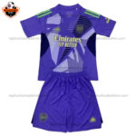 Arsenal Purple Goalkeeper Kid Replica Football Kit 2024/25