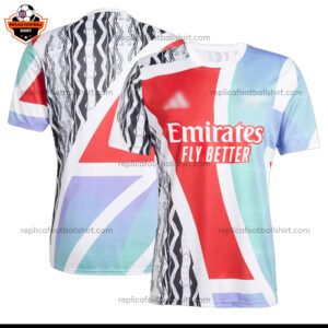 Arsenal Purple Red Training Men Replica Football Shirt 2024/25 - Over View