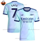 Arsenal Third Men Replica Football Shirt 2024 SAKA 7 Printed