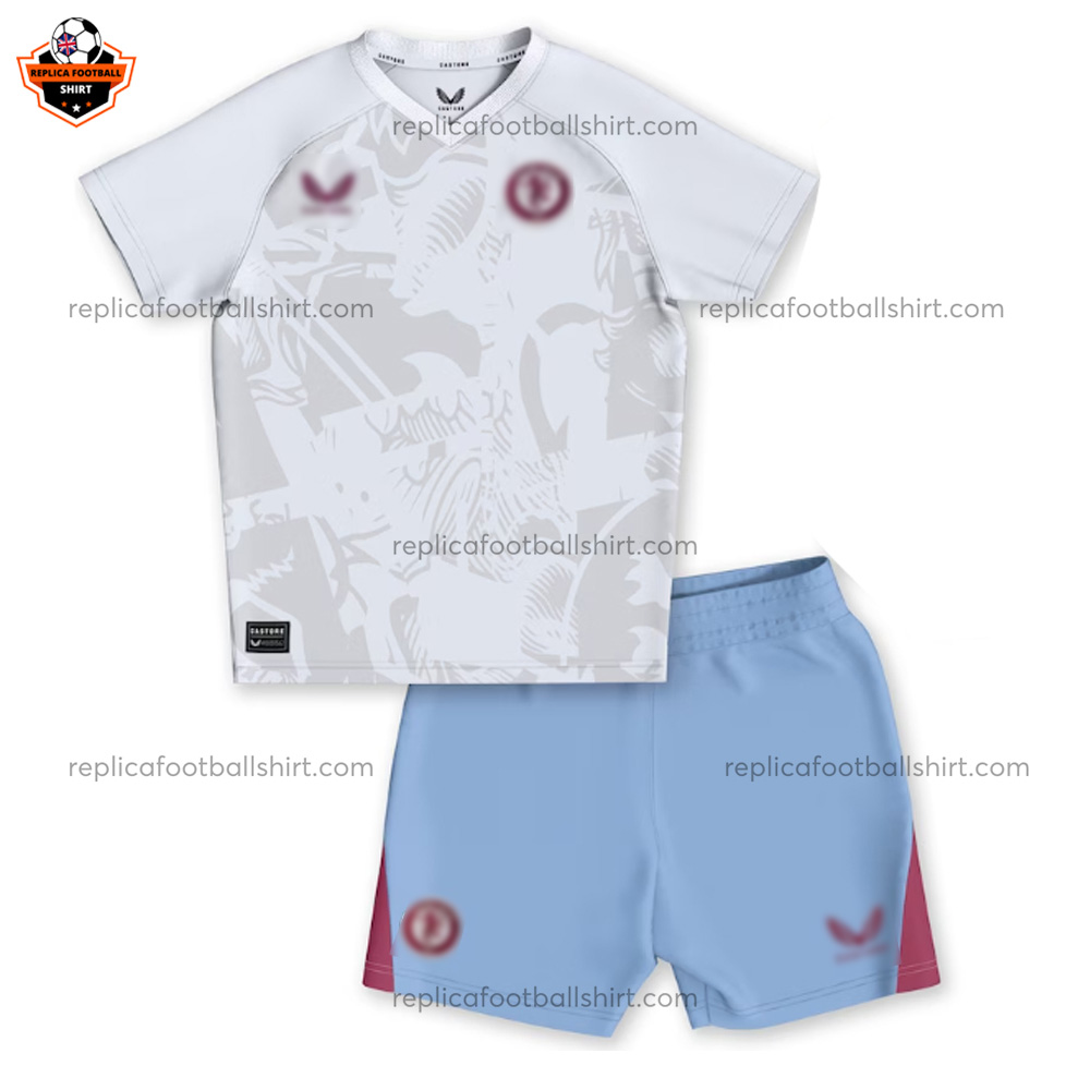 Aston Villa Away Kid Replica Football Kit 2023/24
