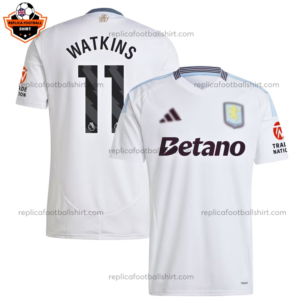 Aston Villa Away Replica Shirt 24/25 WATKINS 11 - Front View