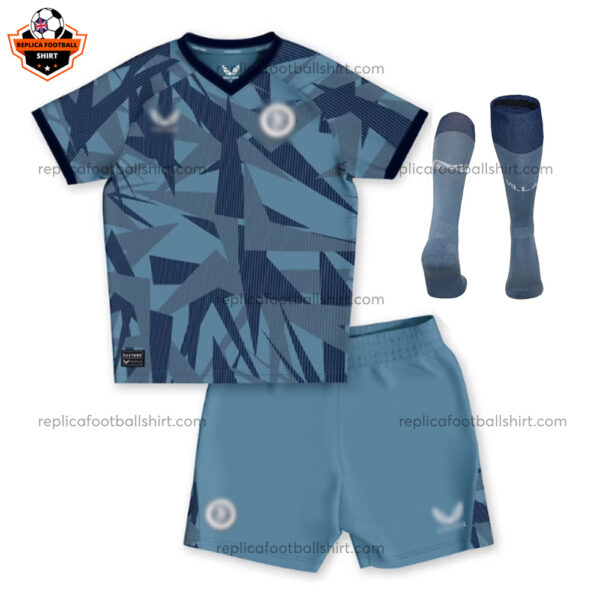 Aston Villa Third Kid Replica Kit 2023/24 - Front View