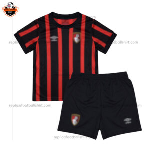 Bournemouth Home Kid Replica Football Kit 2023/24 - Front View