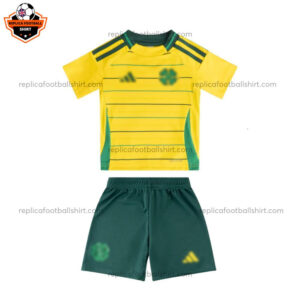 Celtic Away Kid Replica Football Kit 2024/25 - Front View