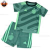 Celtic Third Kid Replica Football Kit 2023/24 - Front View No Socks