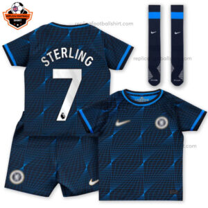 Chelsea Away Kid Replica Football Kit 2023/24 STERLING 7 - Over View