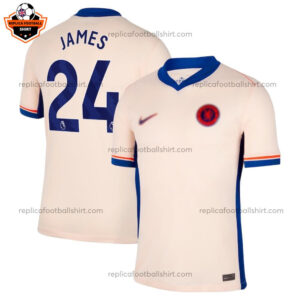 Chelsea Away Men Replica Football Shirt 24/25 JAMES 24 - Over View