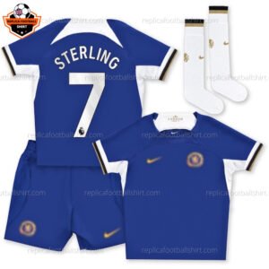 Chelsea Home Kid Replica Football Kit 2023/24 STERLING 7 - Over View