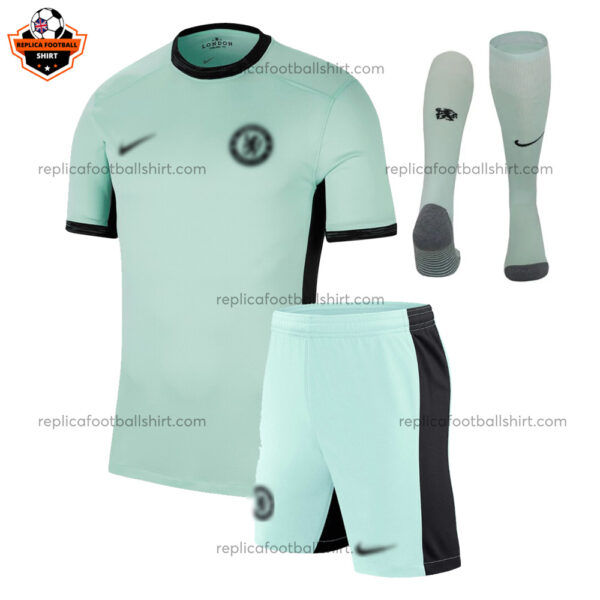 Chelsea Third Adult Replica Football Kit 2023/24 - Front View