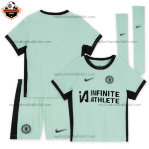 Chelsea Third Kid Replica Football Kit 2023/24 Sponsor - Over View