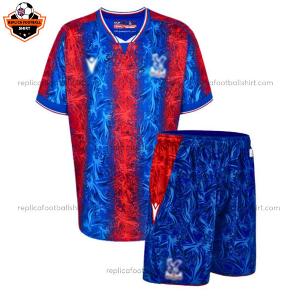 Crystal Palace Home Kid Replica Kit 24/25 - Front View No Socks