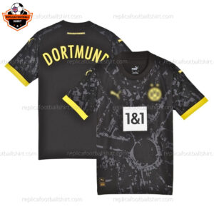 Dortmund Away Men Replica Football Shirt 2023/24 - Over View