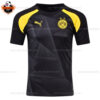 Dortmund Black Pre-Match Men Replica Football Shirt 2023/24 - Front View