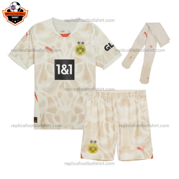 Dortmund Goalkeeper Away Kid Replica Football Kit 2024/25 - Front View