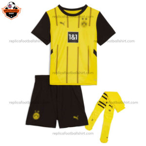 Dortmund Home Kid Replica Football Kit 2024/25 - Front View