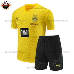 Dortmund Yellow Training Kid Replica Football Kit 2023/24 - Front View