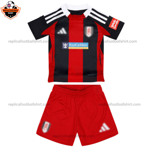 Fulham United Away Kids Replica Football Kit 2024/25 - Front View No Socks