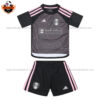 Fulham Third Kids Kit 2023-24 - Front View No Socks