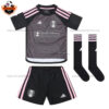 Fulham Third Kids Kit 2023-24 - Front View With Socks