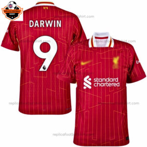 Liverpool DARWIN 9 Home Men Replica Football Shirt 2024/25 - Over View