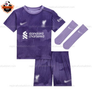 Liverpool Third Kid Replica Football Kit 2023/24 - Front View
