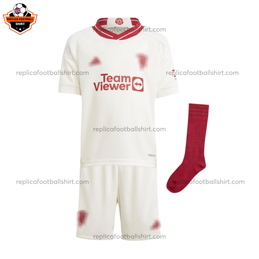 Manchester United Third Kid Replica Kit 23/24 - Front View