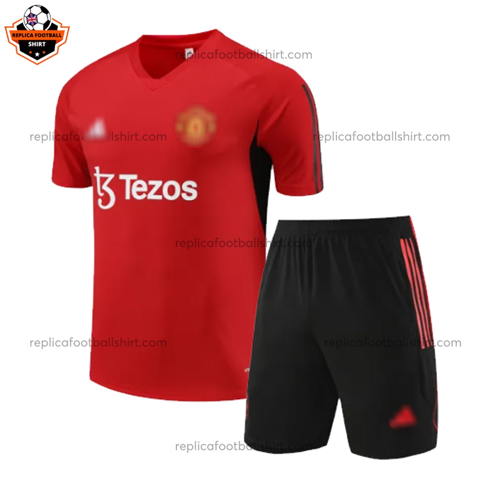 Manchester United Red Training Kid Replica Kit - front