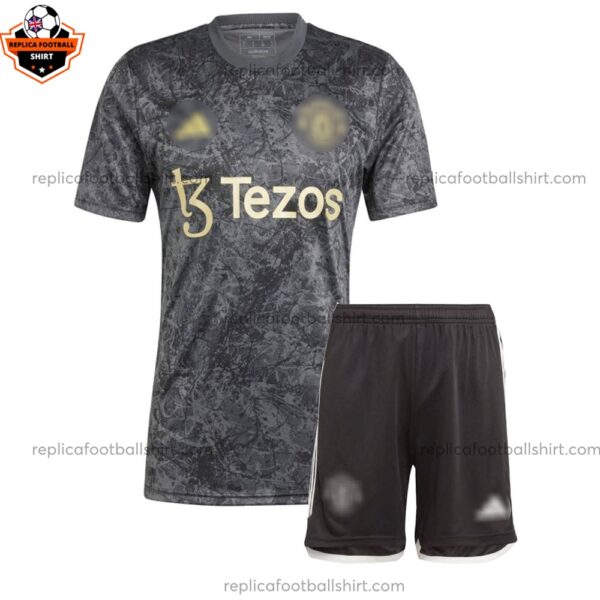 Manchester United Stone Roses Pre Match Kid Replica Kit - front
