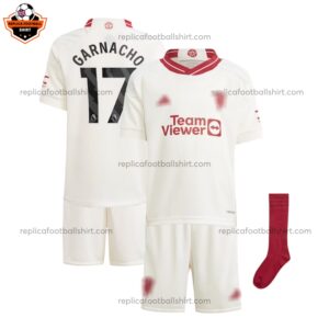 Man Utd Third Kid Replica Kit GARNACHO 17 - front