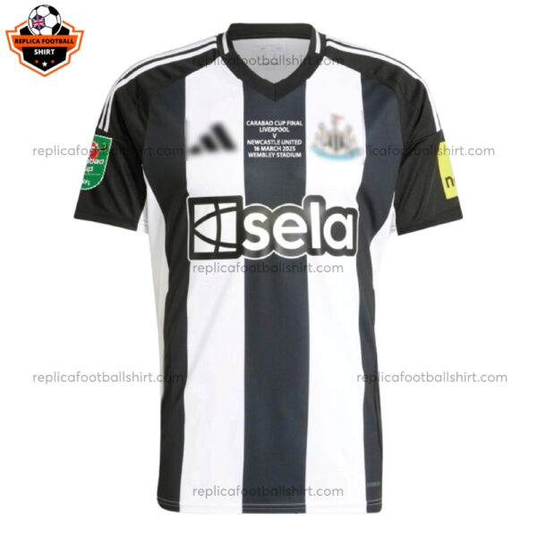 Newcastle Carabao Cup Winners Men Replica Football Shirt 2024/25 - Front View
