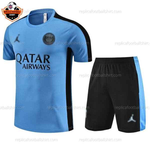 Paris Saint Germain Blue Training Adult Replica Football Kit 2023/24 - Front View