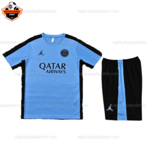 Paris Saint Germain Blue Training Kid Replica Football Kit 2023/24 - Front View