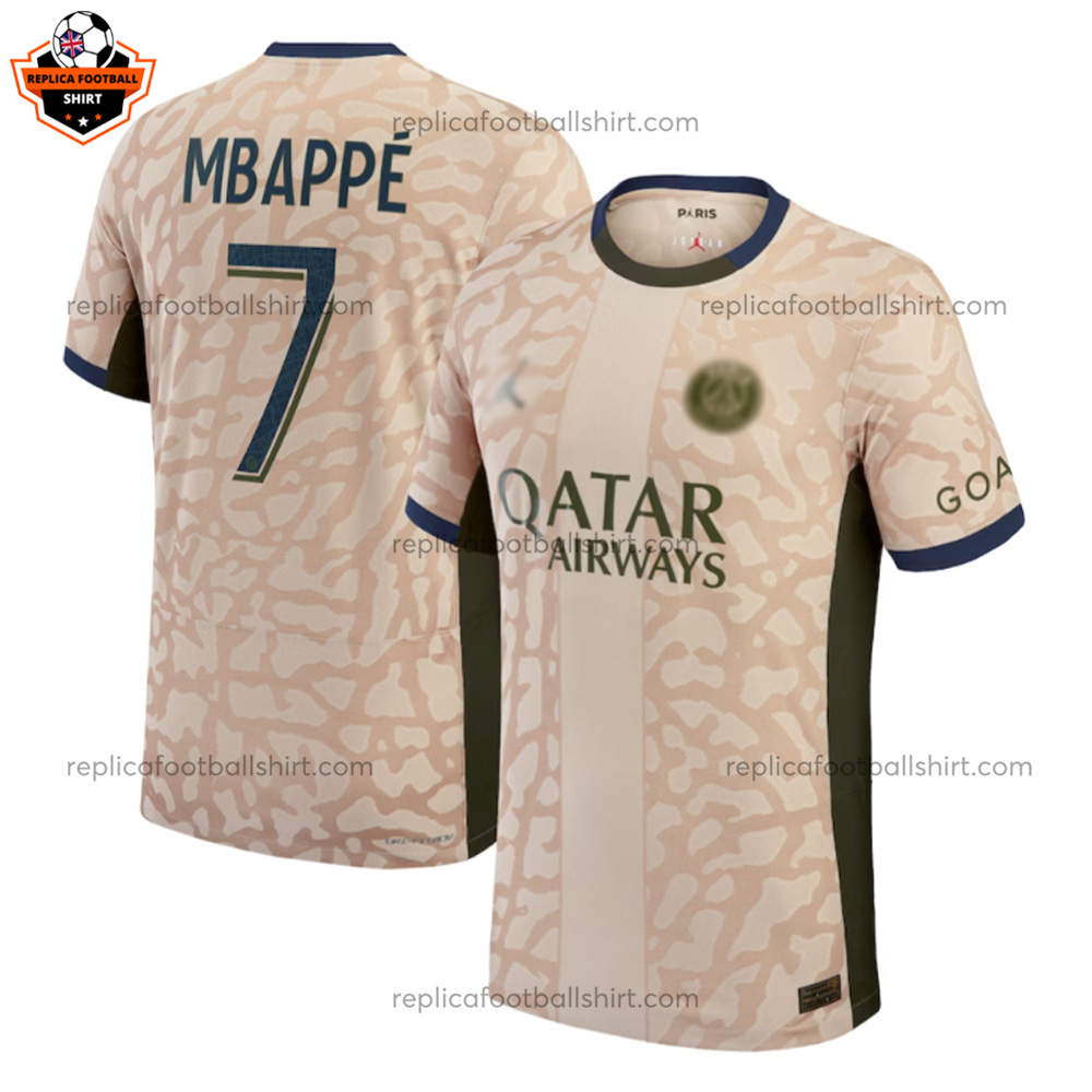 Paris Saint Germain Four Men Replica Football Shirt 2023/24 MBAPPÉ 7 - Over View