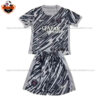 Paris Saint Germain Goalkeeper Gray Kid Replica Football Kit 2024/25 - Front View