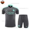 Paris Saint Germain Gray Training Kid Replica Football Kit 2024/25 - Front View