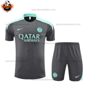 Paris Saint Germain Gray Training Kid Replica Football Kit 2024/25 - Front View