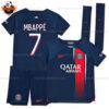 Paris Saint Germain Home Kid Replica Football Kit 2023/24 MBAPPÉ 7 - Over View