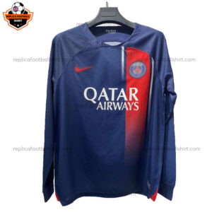 Paris Saint Germain Home Men Replica Football Shirt 2023/24 Long Sleeve - Front View
