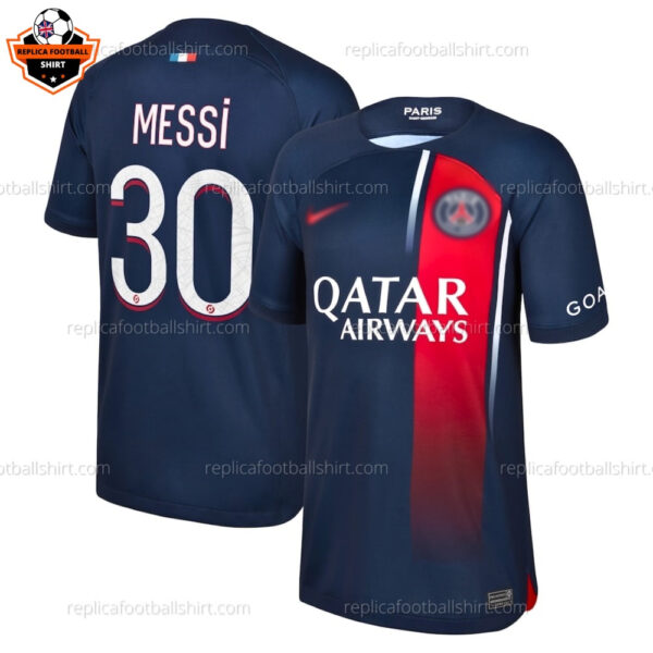 Paris Saint Germain Home Men Replica Football Shirt 2023/24 MESSI 30 - Over View