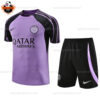 Paris Saint Germain Purple Training Adult Replica Football Kit 2023/24 - Front View