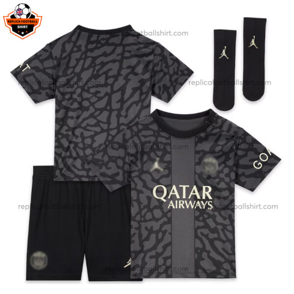 Paris Saint Germain Third Kid Replica Football Kit 2023/24 - Over View