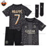 Paris Saint Germain Third Kid Replica Football Kit 2023/24 MBAPPÉ 7 - Over View