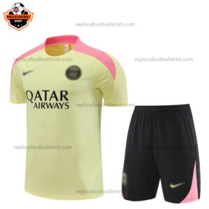 Paris Saint Germain Yellow Training Kid Replica Football Kit 2024/25 - Front View