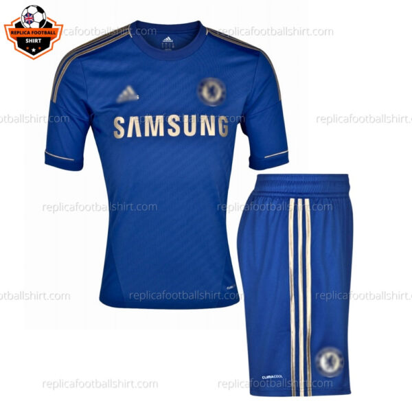 Retro Chelsea Home Kid Replica Football Kit 2012/13 - Front View