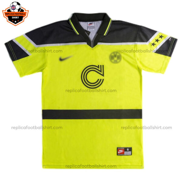 Retro Dortmund Home Men Replica Football Shirt 1996/97 - Front View