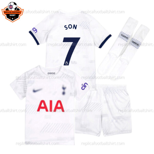 Tottenham Home Kids Replica Kit Son 7 - front