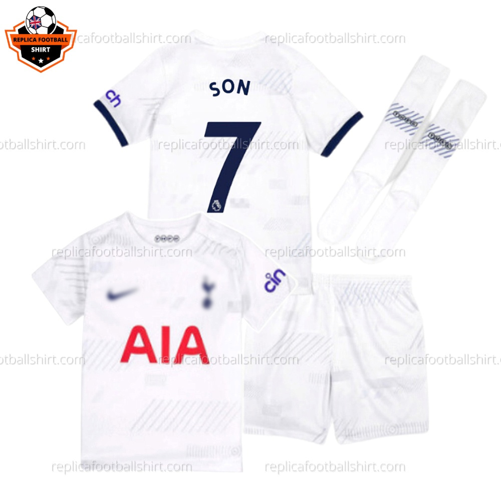 Tottenham Home Kids Replica Kit Son 7 - front
